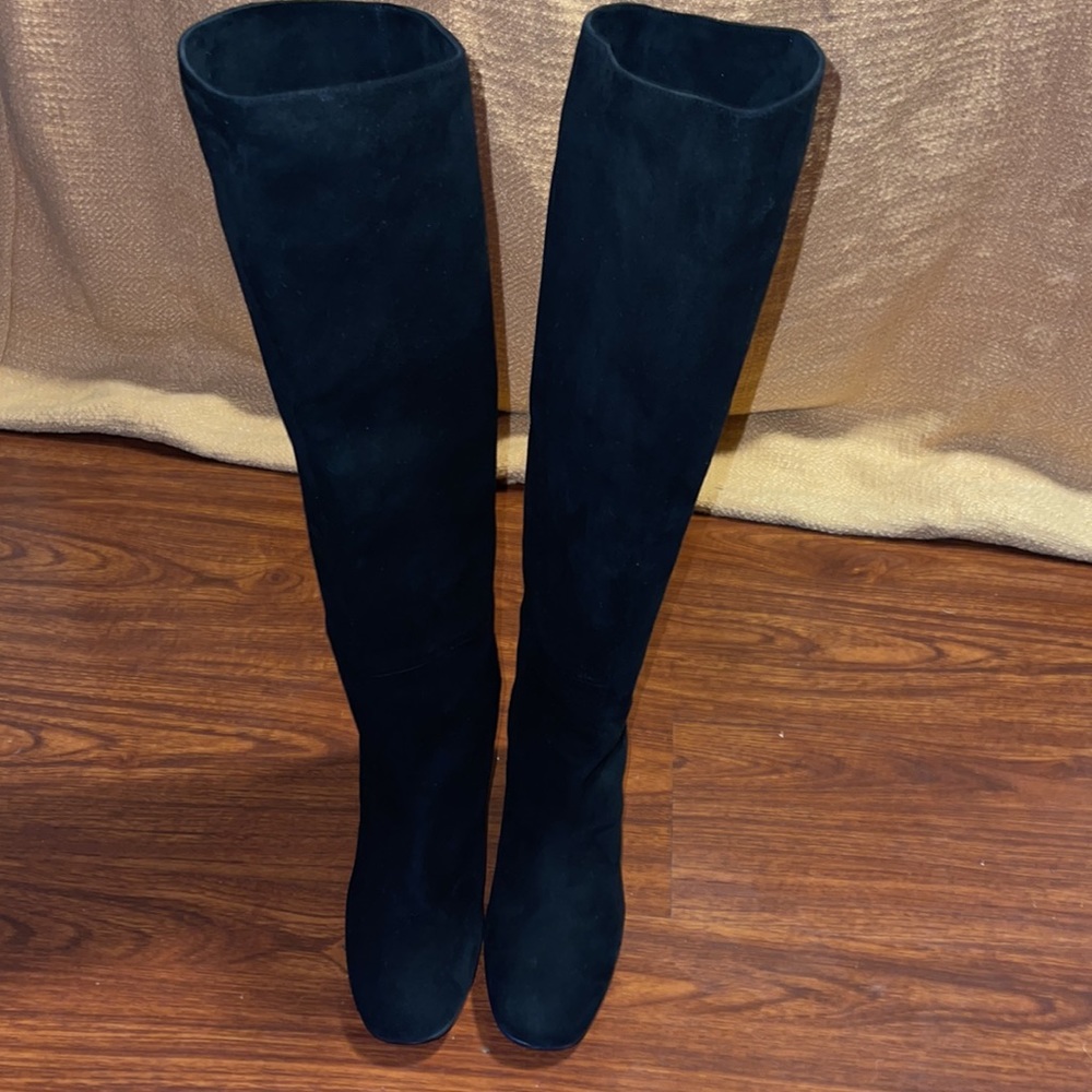 👠Stuart Weitzman Black Heeled Boots NWT👠
